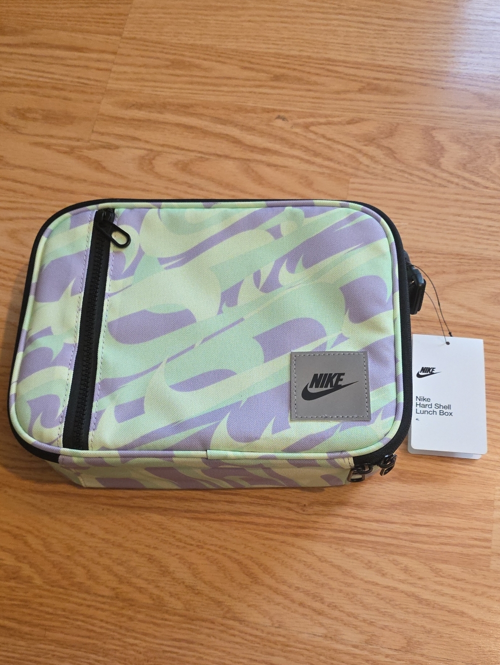 Nike Green and Lavender 'Hydrangeas' Hard Shell Lunch Box